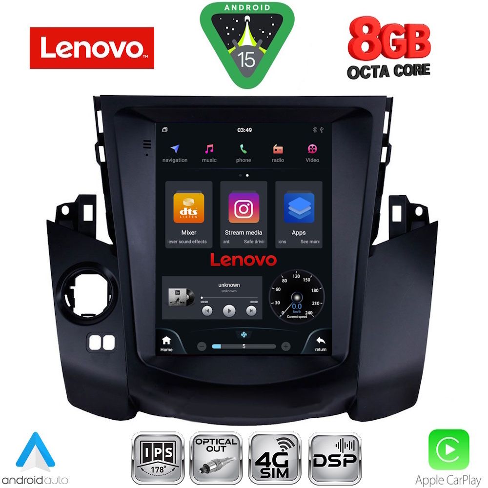 LENOVO SSW 10969_CPA TESLA STYLE for TOYOTA RAV 4 mod. 2006-2012