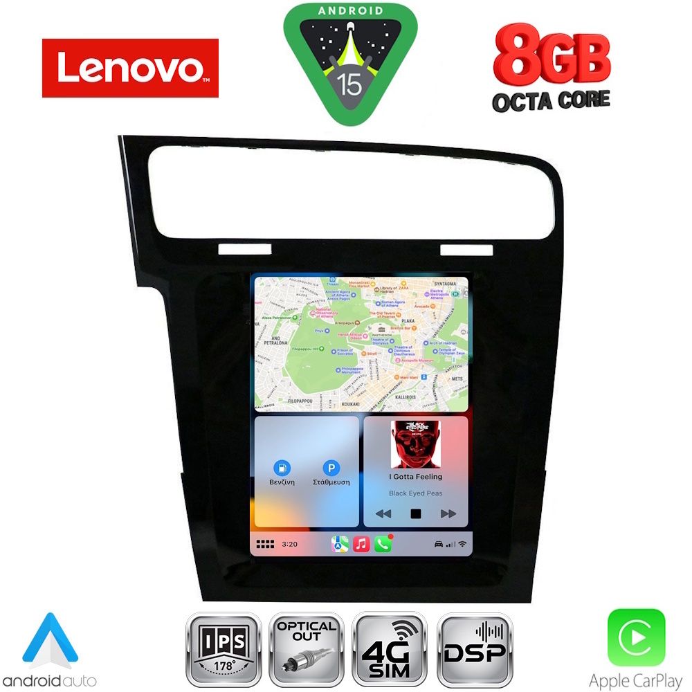 LENOVO SSW 10985_CPA TESLA STYLE for VW GOLF 7 mod. 2013-2021 - immagine 2