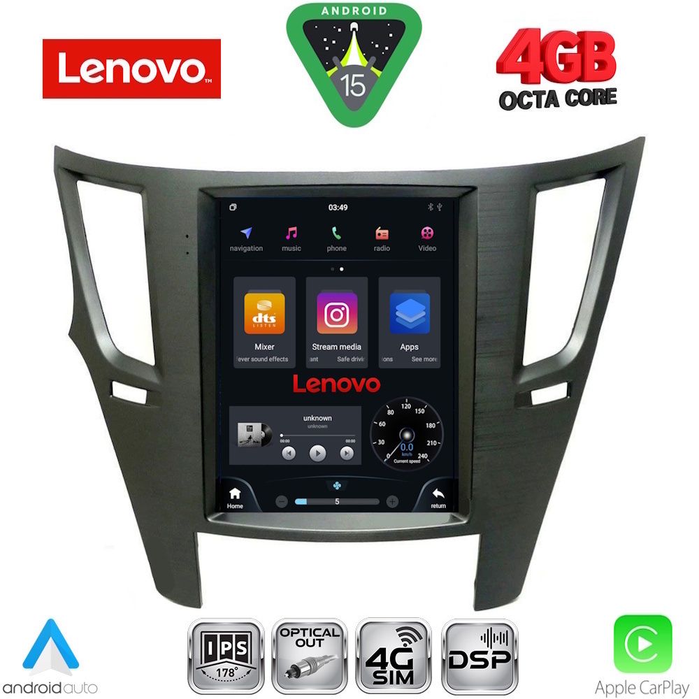 LENOVO SSX 9962_CPA TESLA STYLE for SUBARU LEGACY - OUTBACK mod. 2009-2014