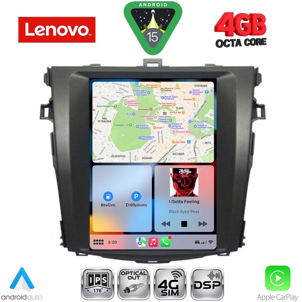 LENOVO SSX 9963_CPA TESLA STYLE for TOYOTA COROLLA 4D mod. 2006-2012 - immagine 2