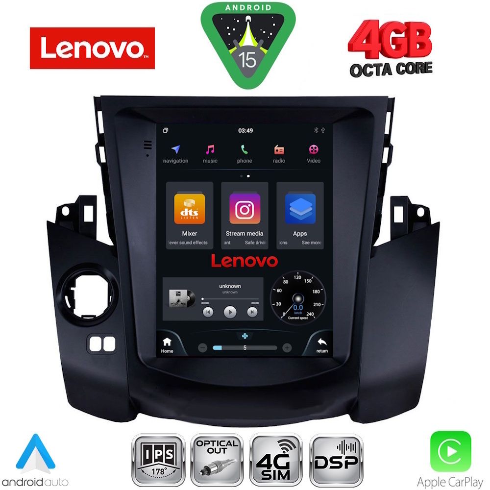 LENOVO SSX 9969_CPA TESLA STYLE for TOYOTA RAV 4 mod. 2006-2012