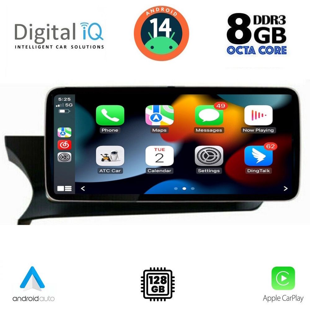 DIGITAL IQ TOP 17985_CPA (12.3") (NTG 4.5) MULTIMEDIA SYSTEM for MERCEDES C (W204) mod. 2012-2014 - immagine 2