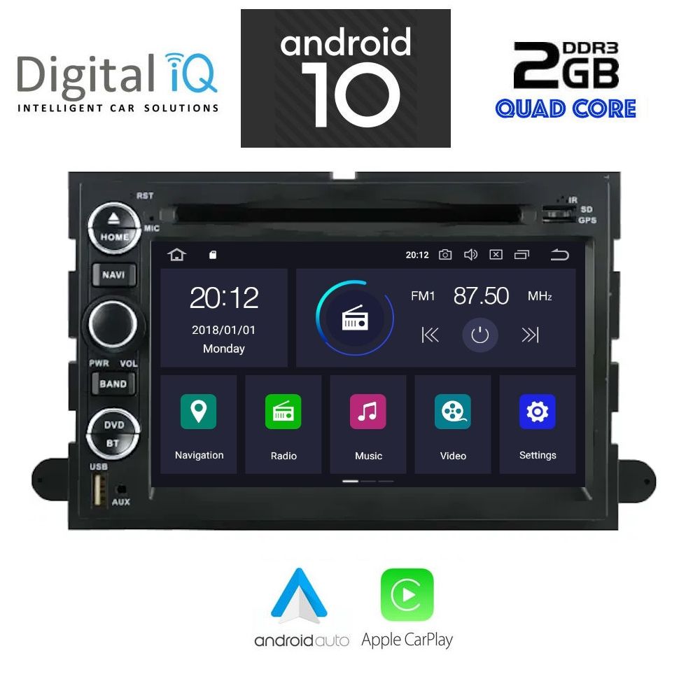 DIGITAL IQ TOP 400_GPS (7'' DVD) MULTIMEDIA SYSTEM for FORD F150-250 mod. 2004-2014