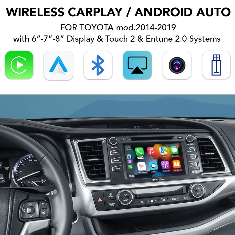 LENOVO LTP TY TU01-ZJ CPAA (WIRELESS CARPLAY / ANDROID AUTO BOX for TOYOTA mod. 2014-2019 with Touch 2 & Entune 2 System) - WEXML.GR