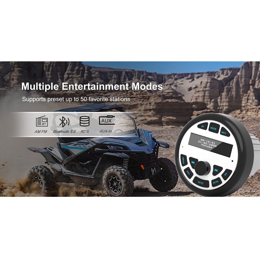 DIQ YT830WB (RADIO - BT 5.0 - USB - AUX - 110mm) - immagine 6