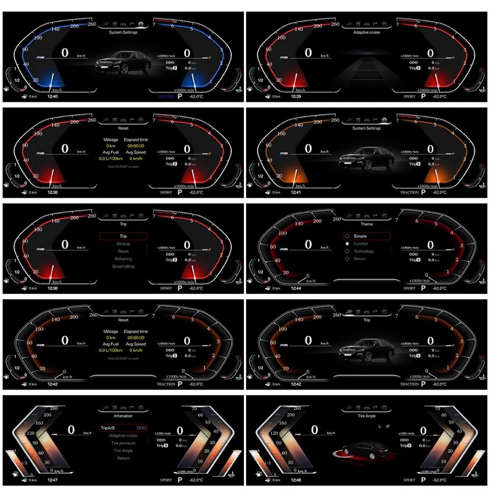 DIGITAL IQ FZ 972_IC (12.3in) BMW 5 - 5 GT - 6 - 7 Series mod. 2010-2017 / X3 - X4 - X5 - X6 mod. 2014-2017 DIGITAL DASHBOARD - immagine 8