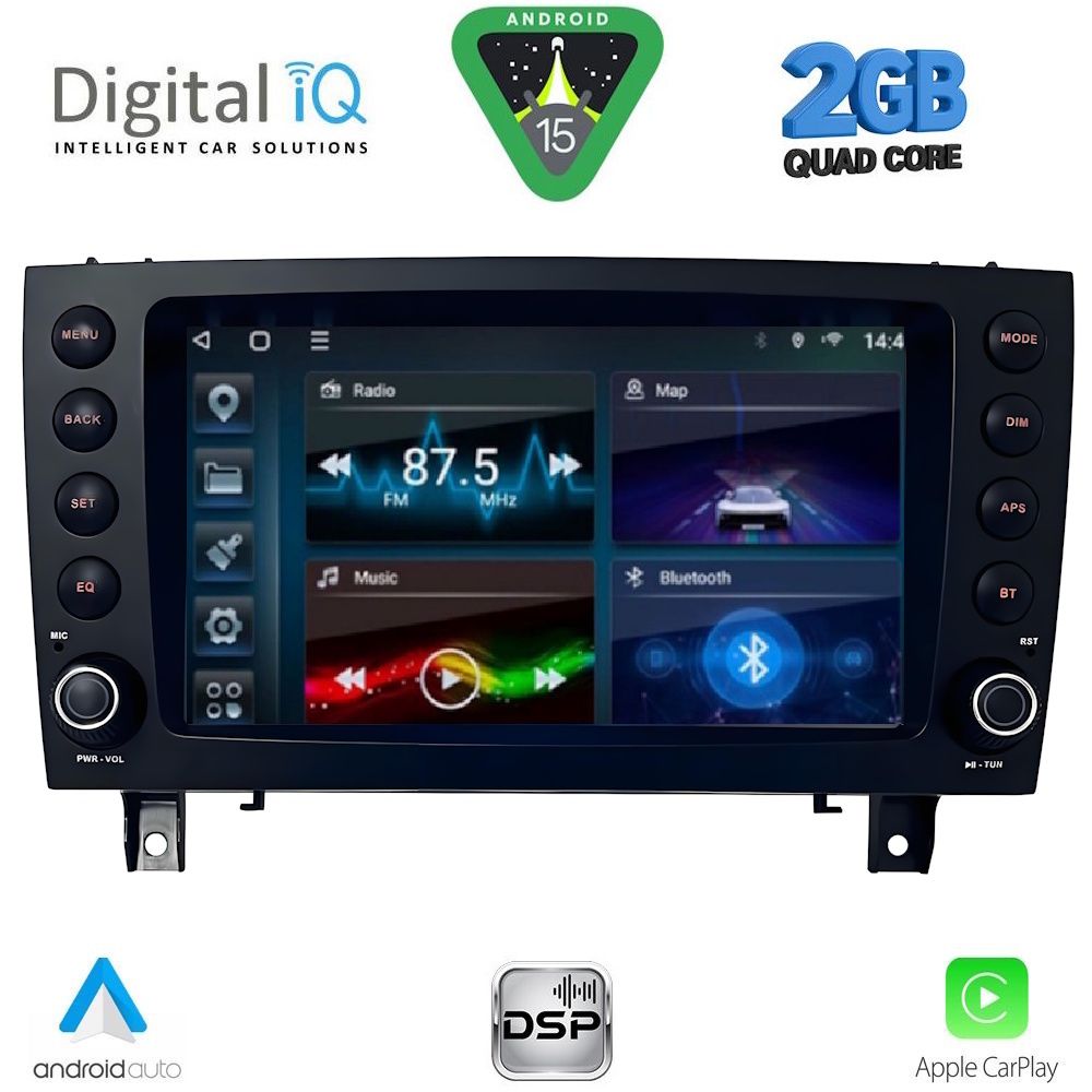DIGITAL IQ BLD 296_CPA (8″ DECK) MULTIMEDIA for MERCEDES SLK (R171) mod. 2004-2010 - WEXML.GR