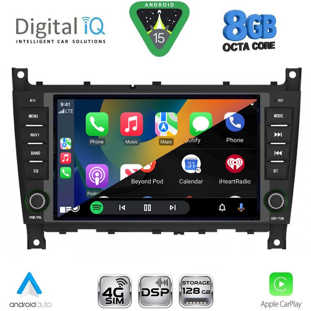 DIGITAL IQ BLM 793_CPA (7" DECK) MULTIMEDIA OEM for MERCEDES C W203 – CLK W209 mod. 2004-2008 - immagine 2