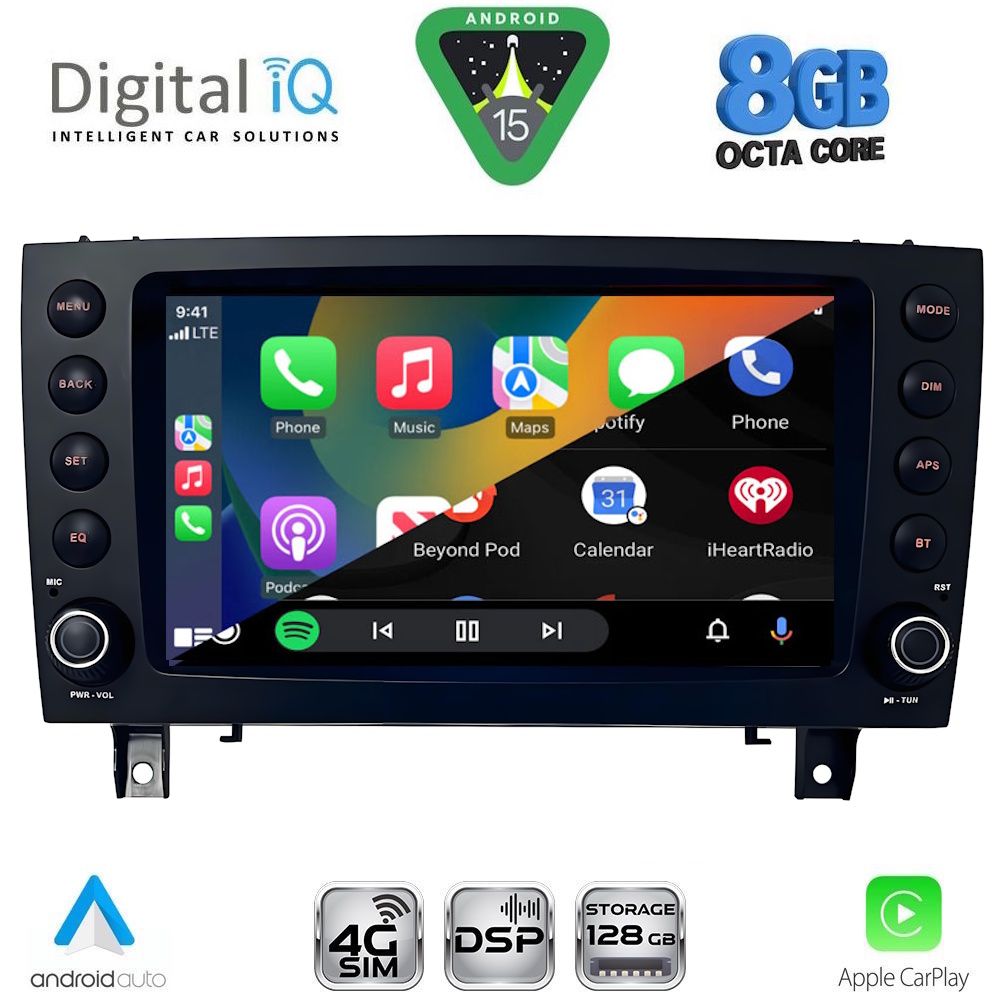 DIGITAL IQ BLM 796_CPA (8" DECK) MULTIMEDIA OEM for MERCEDES SLK (R171) mod. 2004-2010 - immagine 2