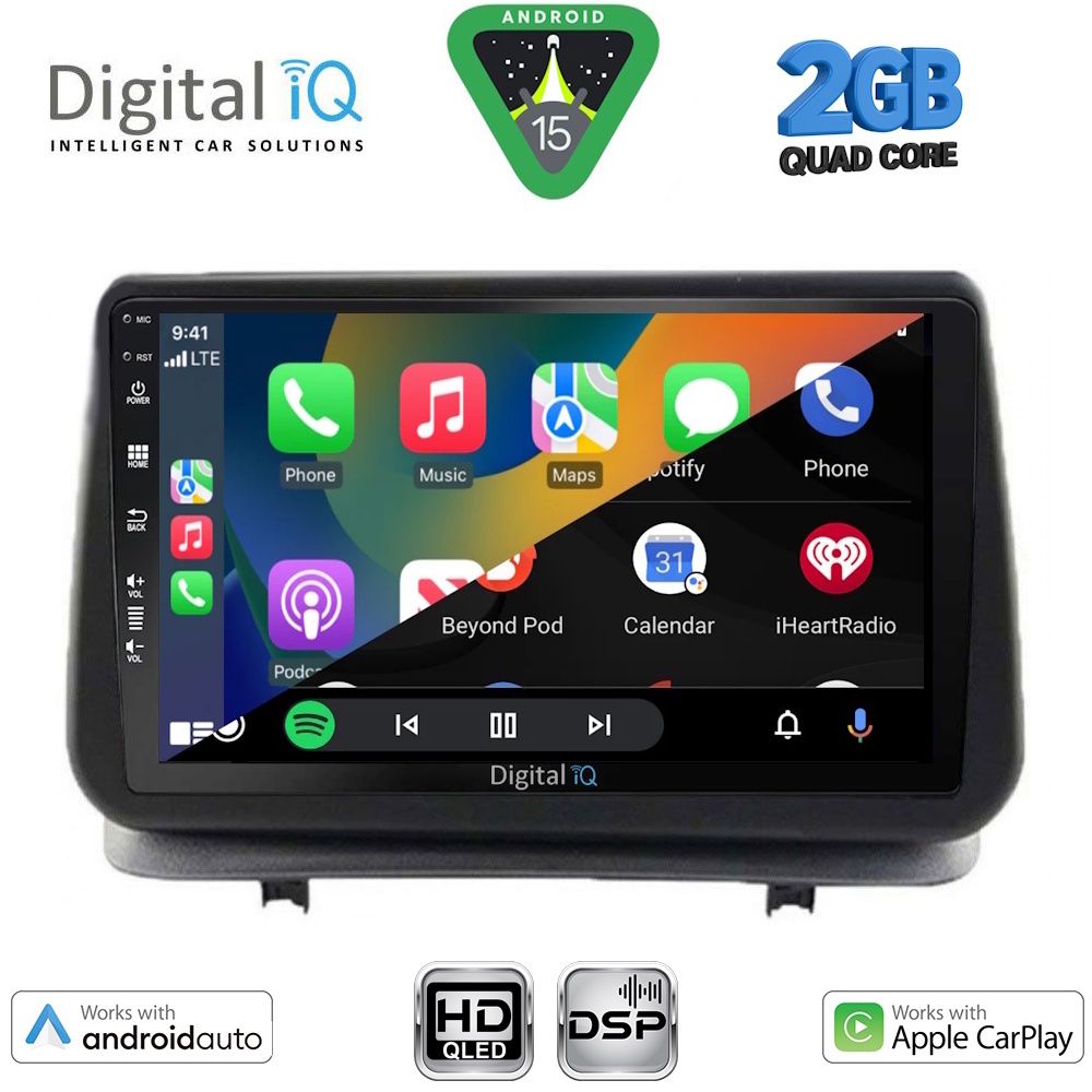 DIGITAL IQ BXC 3543_CPAA (9inc) MULTIMEDIA TABLET for RENAULT CLIO mod. 2005-2011 - immagine 2