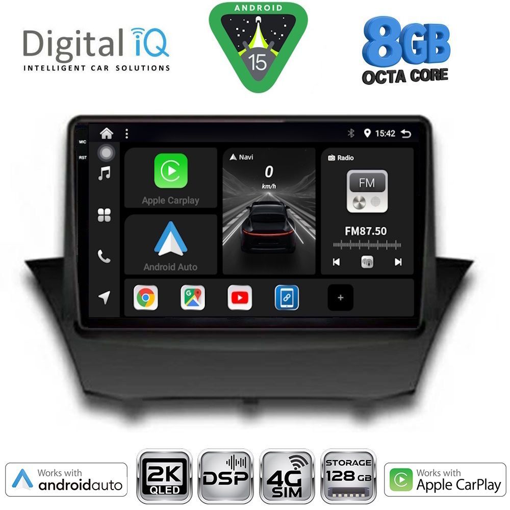 DIGITAL IQ BXF 11154A_CPAA (9inc) MULTIMEDIA TABLET for FORD FIESTA mod. 2008-2017
