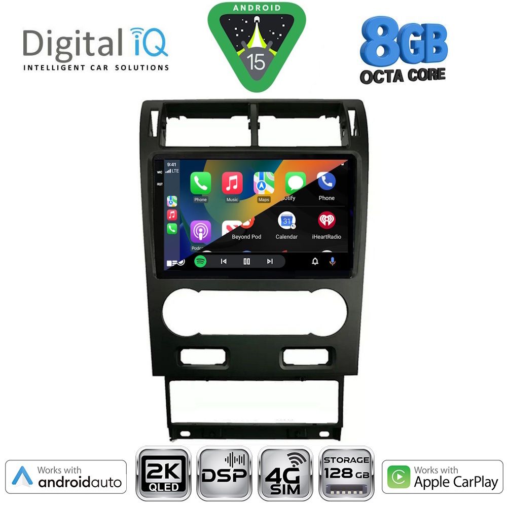 DIGITAL IQ BXF 11161A_CPAA (9inc) MULTIMEDIA TABLET for FORD MONDEO mod. 2003-2006 - immagine 2