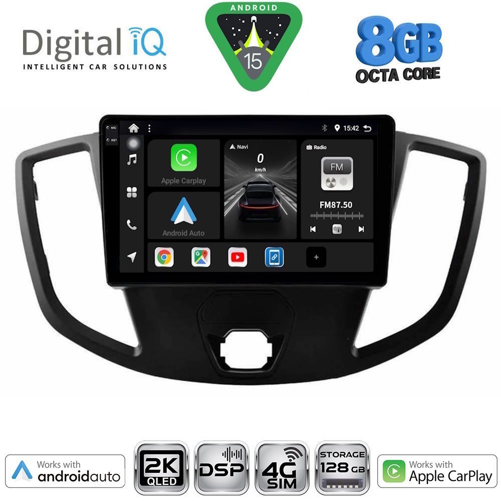 DIGITAL IQ BXF 11179_CPAA (9inc) MULTIMEDIA TABLET for FORD TRANSIT mod. 2014-2020