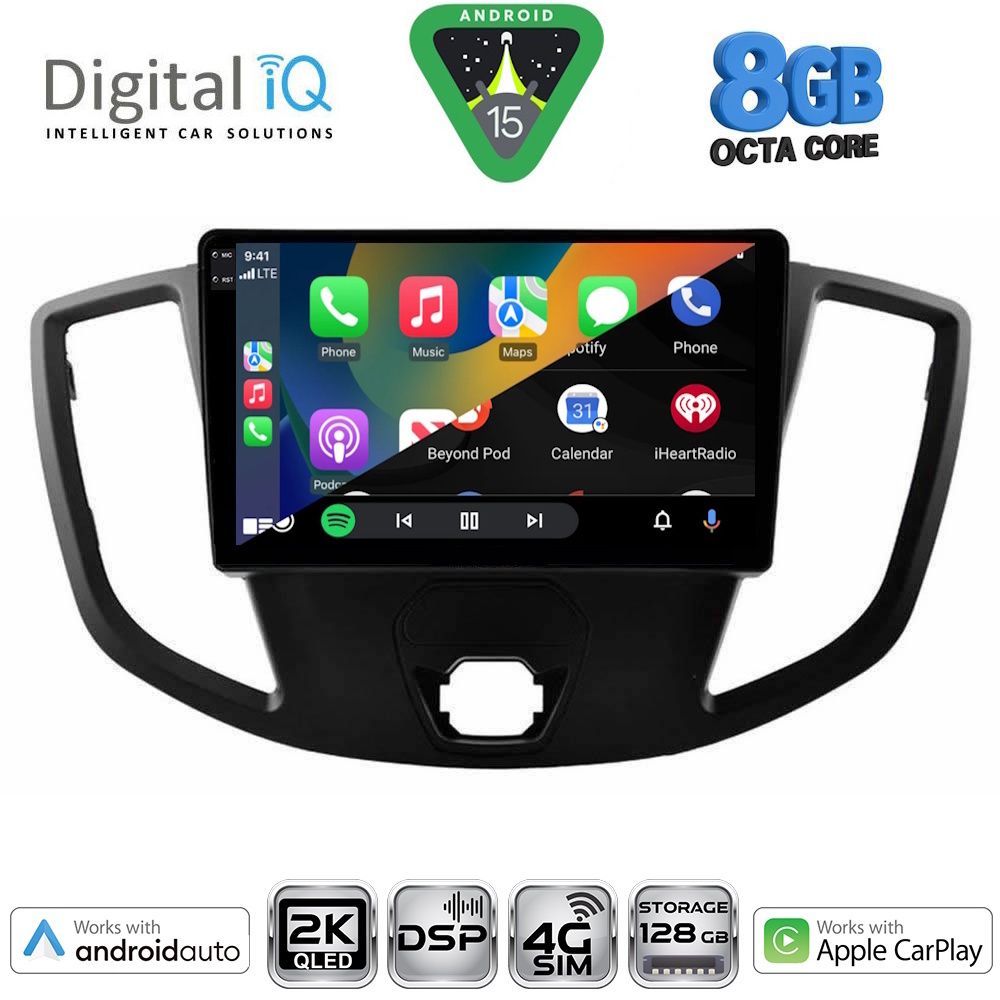 DIGITAL IQ BXF 11179_CPAA (9inc) MULTIMEDIA TABLET for FORD TRANSIT mod. 2014-2020 - immagine 2