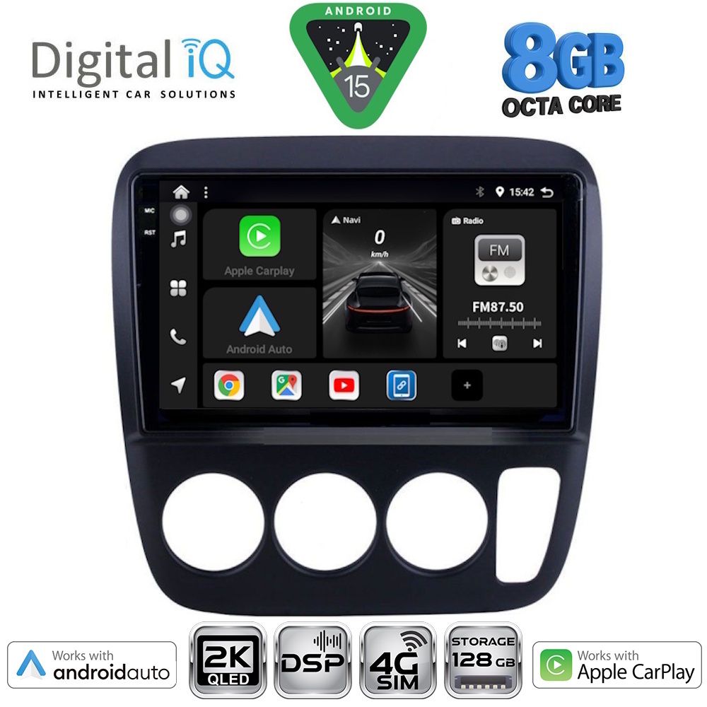 DIGITAL IQ BXF 11196_CPAA A/C (9inc) MULTIMEDIA TABLET for HONDA CRV mod. 1996-2006