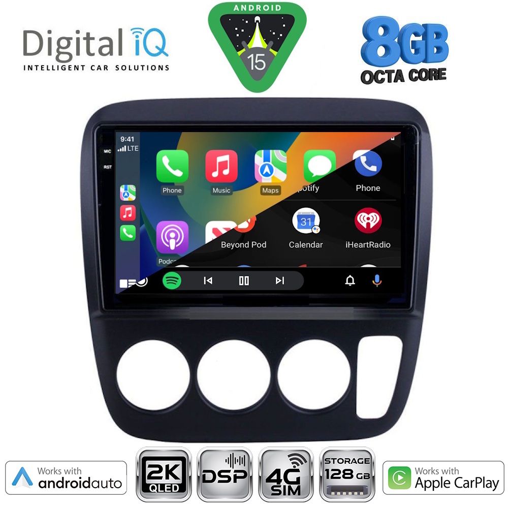 DIGITAL IQ BXF 11196_CPAA A/C (9inc) MULTIMEDIA TABLET for HONDA CRV mod. 1996-2006 - immagine 2