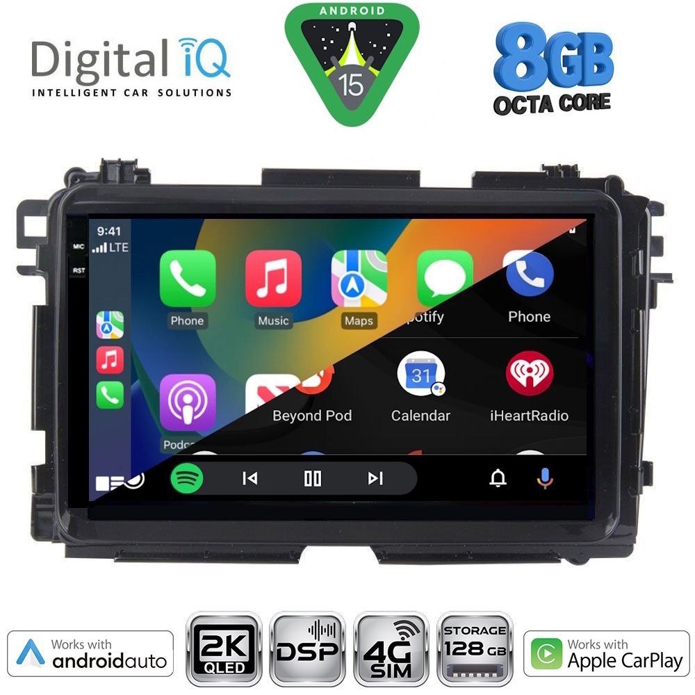DIGITAL IQ BXF 11201_CPAA (9inc) MULTIMEDIA TABLET for HONDA HRV mod. 2015-2021 - immagine 2