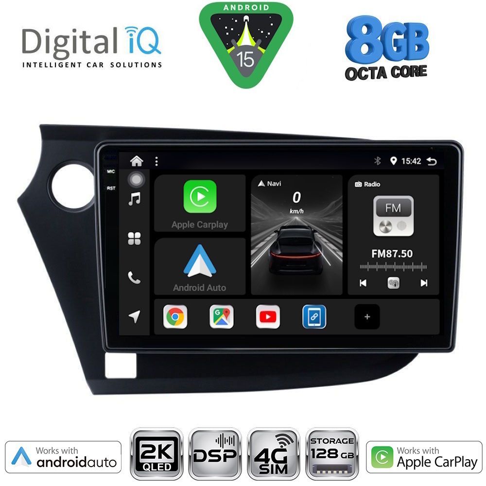 DIGITAL IQ BXF 11205_CPAA (9inc) MULTIMEDIA TABLET for HONDA INSIGHT mod. 2009-2014