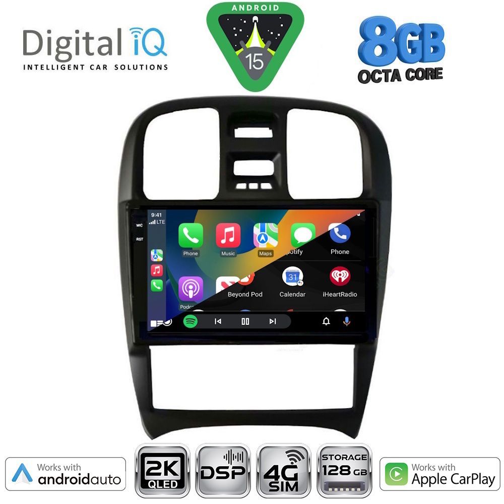 DIGITAL IQ BXF 11247_CPAA (9inc) MULTIMEDIA TABLET for HYUNDAI SONATA mod. 2000-2006 - immagine 2