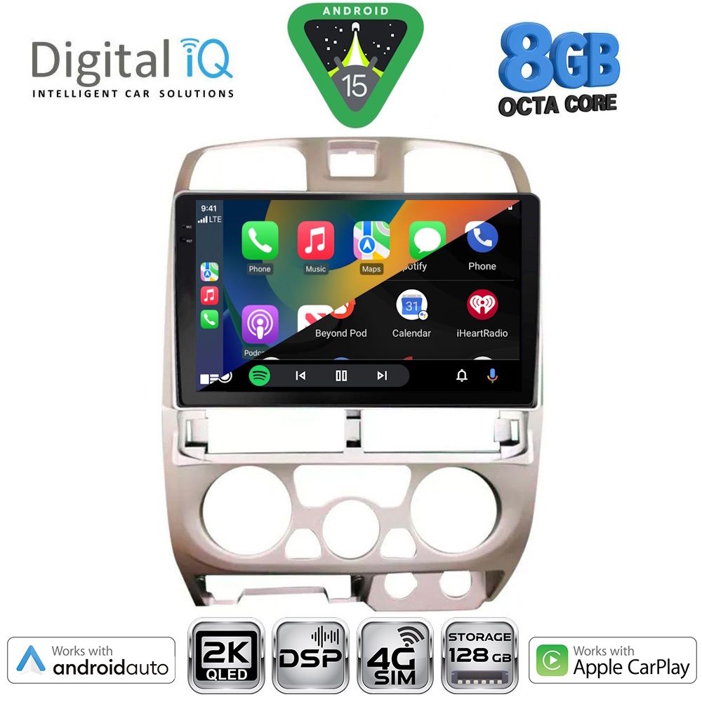DIGITAL IQ BXF 11253SL_CPAA (9inc) MULTIMEDIA TABLET for ISUZU D-MAX mod. 2002-2008 (SILVER) - immagine 2