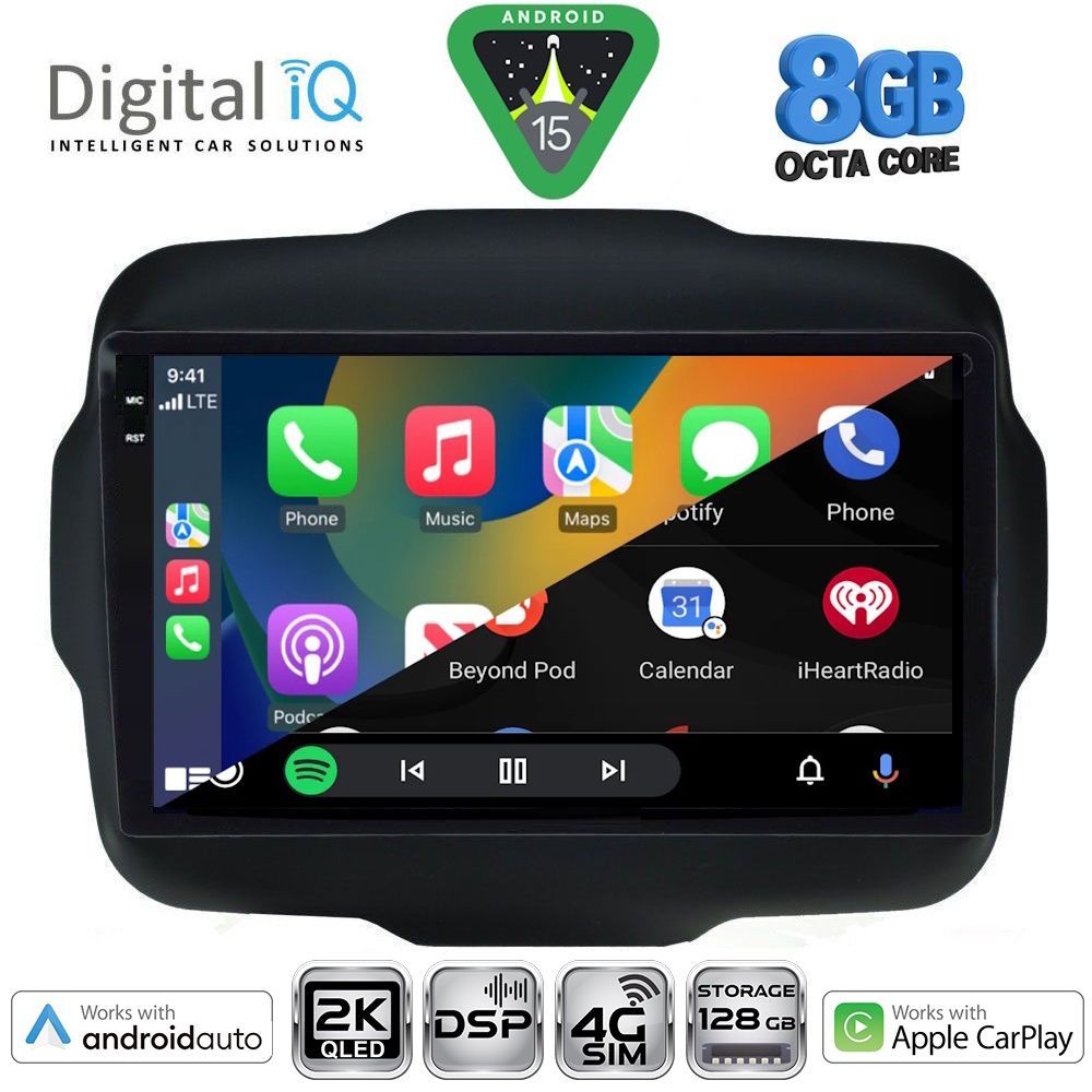 DIGITAL IQ BXF 11290_CPAA (9inc) MULTIMEDIA TABLET for JEEP RENEGADE mod. 2014> - immagine 2