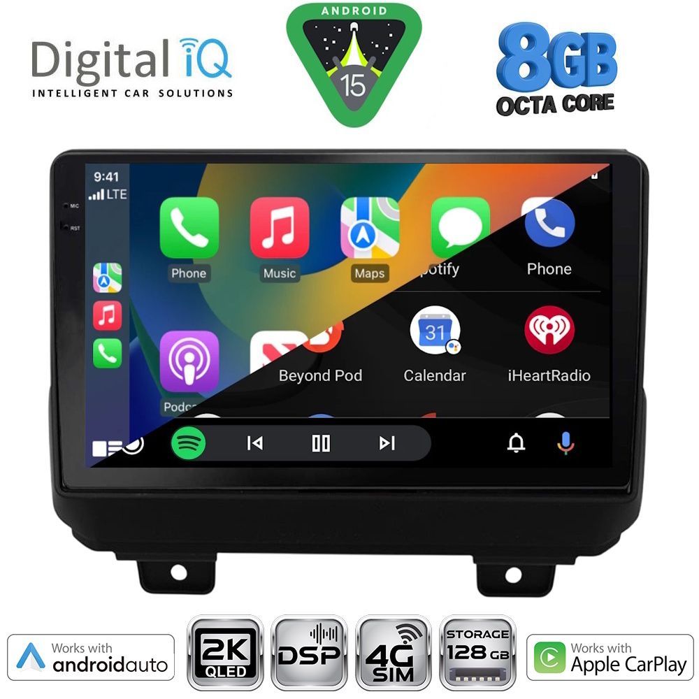 DIGITAL IQ BXF 11298_CPAA (9inc) MULTIMEDIA TABLET for JEEP WRANGLER mod. 2018-2026 - immagine 2