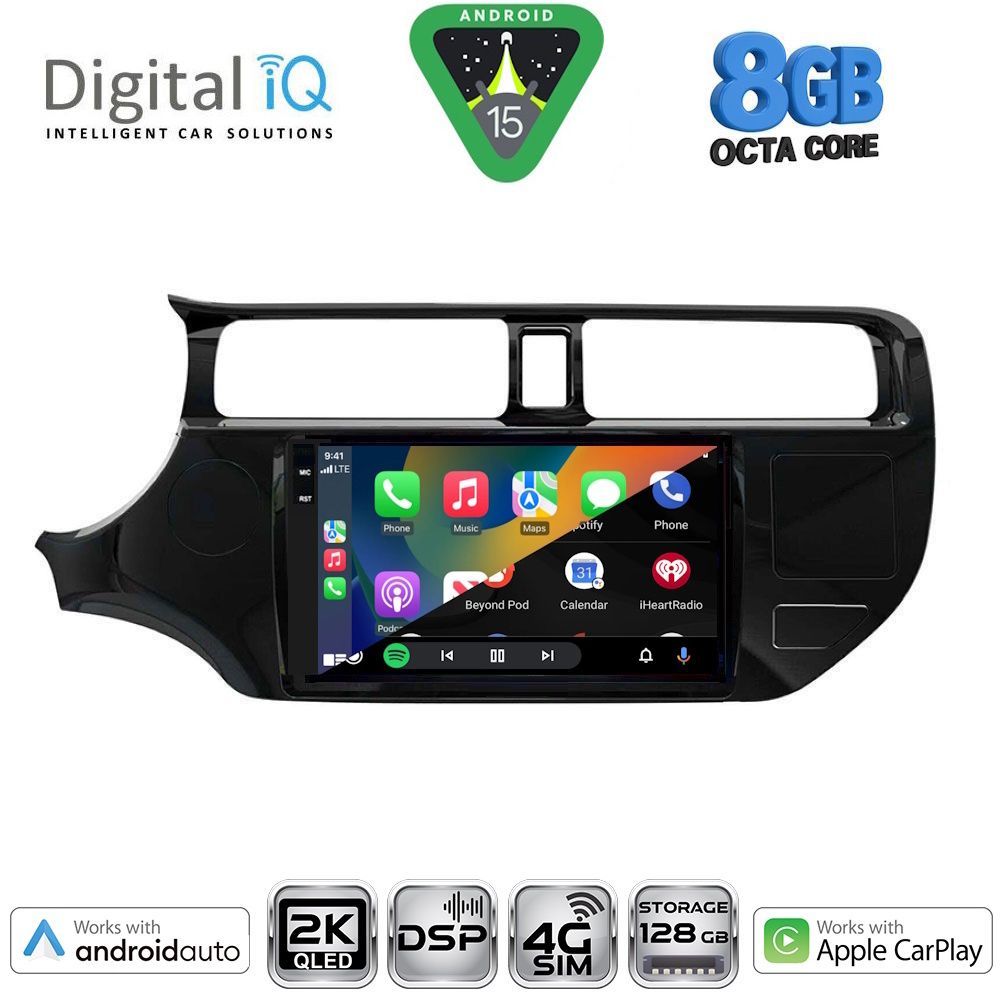 DIGITAL IQ BXF 11314_CPAA (9inc) MULTIMEDIA TABLET for KIA RIO mod. 2012-2015 - immagine 2