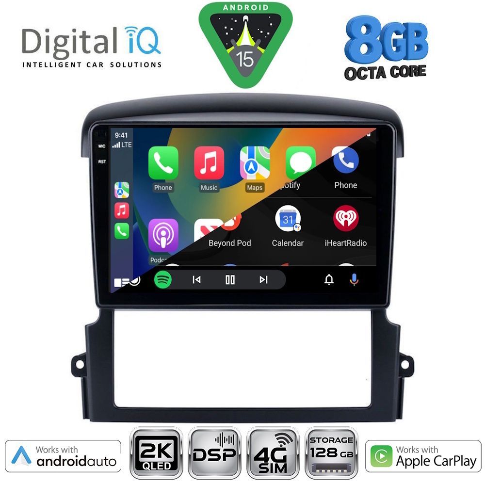 DIGITAL IQ BXF 11317_CPAA (9inc) MULTIMEDIA TABLET for KIA SORENTO mod. 2006-2009 - immagine 2