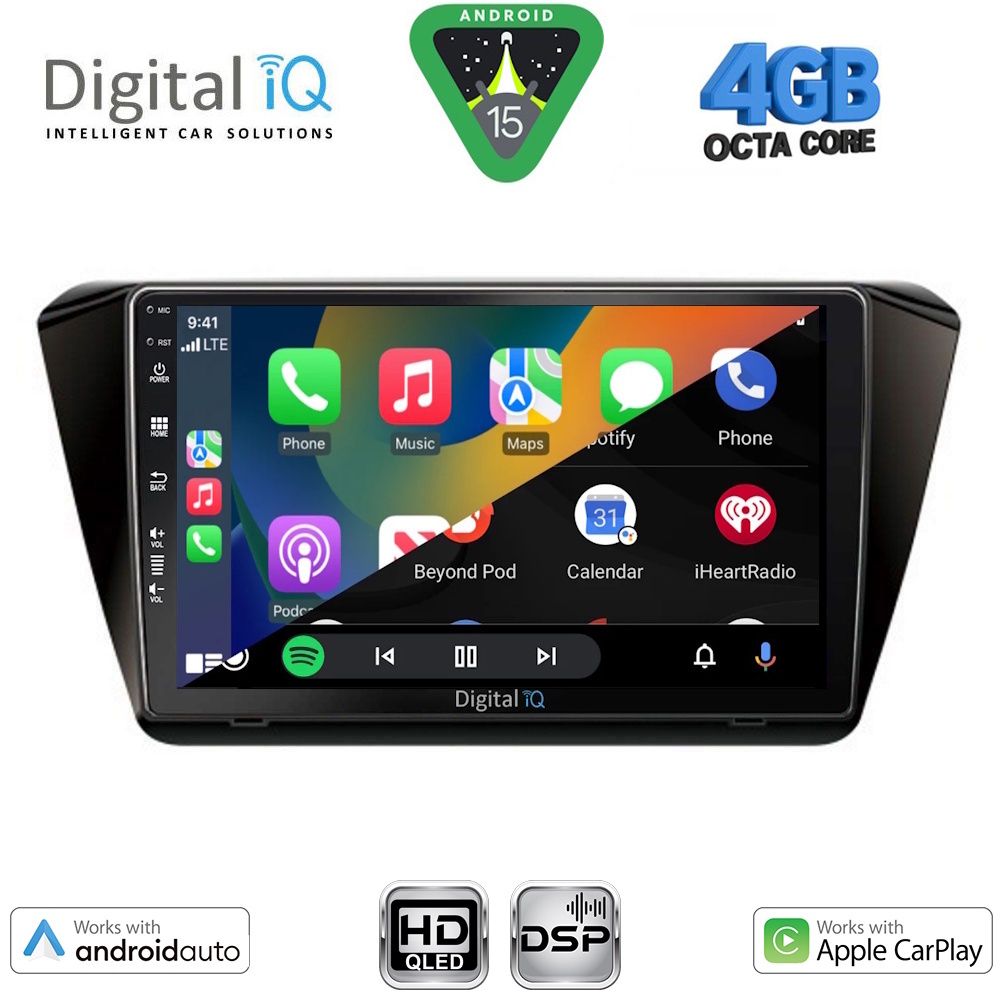 DIGITAL IQ BXF 16605_CPAA (10inc) MULTIMEDIA TABLET for SKODA SUPERB mod. 2015-2023 - immagine 2