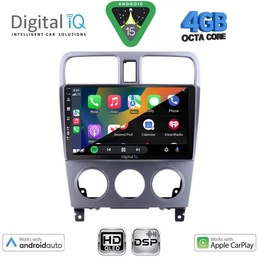 DIGITAL IQ BXF 16661_CPAA (9inc) MULTIMEDIA TABLET for SUBARU FORESTER mod. 2002-2008 - immagine 2