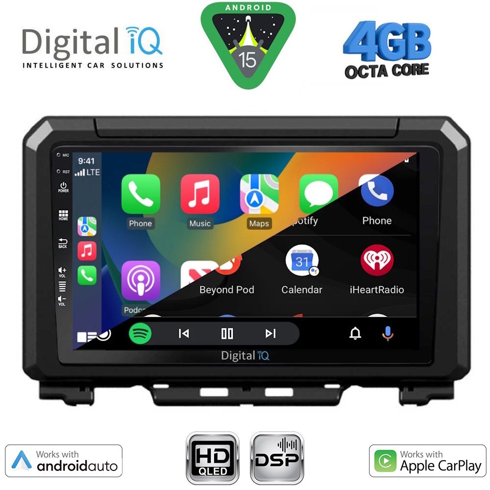 DIGITAL IQ BXF 16679_CPAA (9inc) MULTIMEDIA TABLET for SUZUKI JIMNY mod. 2017-2026 - immagine 2