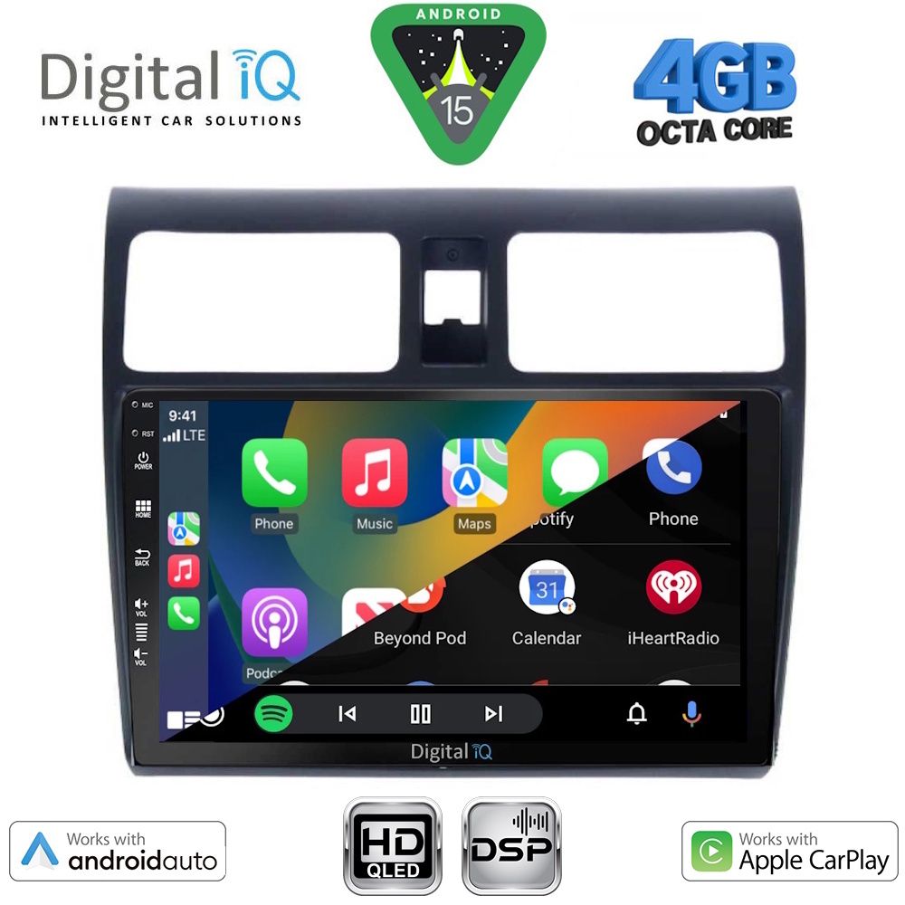 DIGITAL IQ BXF 16684_CPAA (10inc) MULTIMEDIA TABLET for SUZUKI SWIFT mod. 2005-2011 - immagine 2