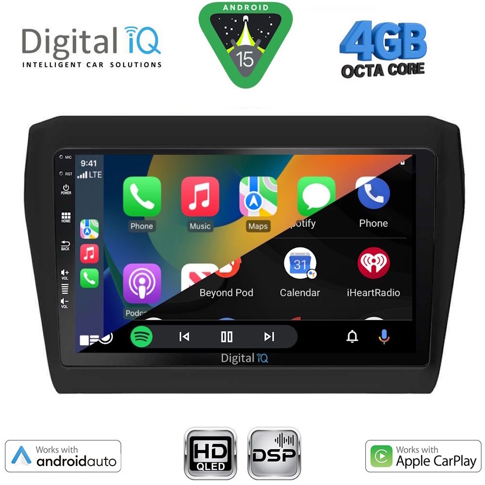DIGITAL IQ BXF 16686_CPAA (9inc) MULTIMEDIA TABLET for SUZUKI SWIFT mod. 2017-2026 - immagine 2