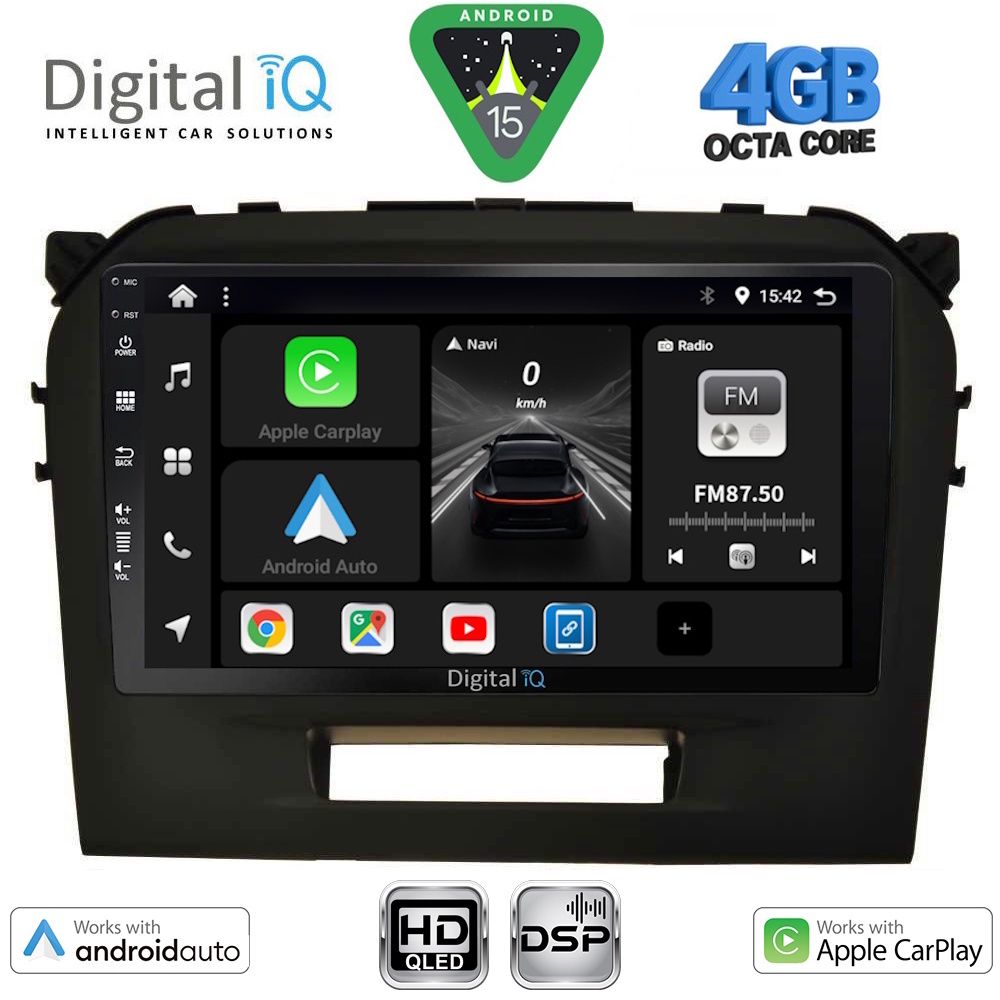 DIGITAL IQ BXF 16697BL_CPAA (9inc) MULTIMEDIA TABLET for SUZUKI VITARA mod. 2016-2025 (BLACK)
