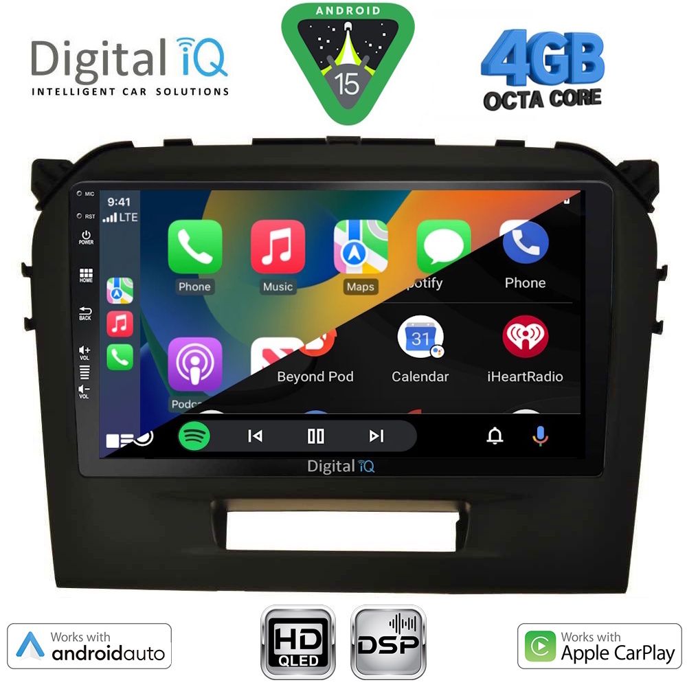 DIGITAL IQ BXF 16697BL_CPAA (9inc) MULTIMEDIA TABLET for SUZUKI VITARA mod. 2016-2025 (BLACK) - immagine 2