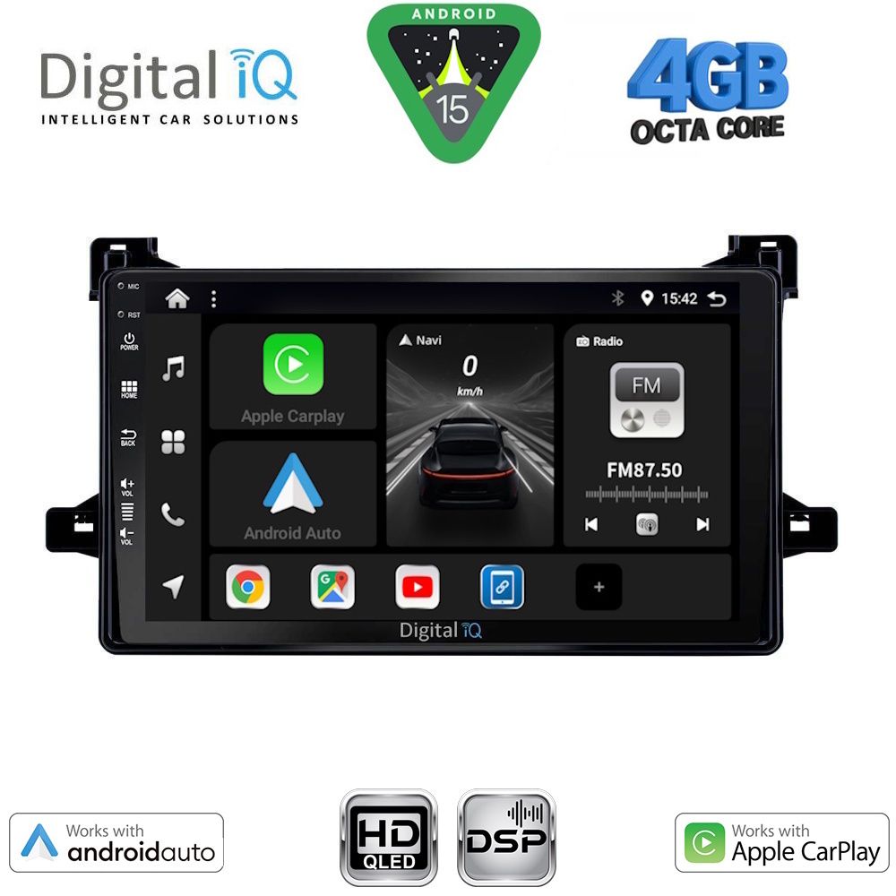 DIGITAL IQ BXF 16727_CPAA (9inc) MULTIMEDIA TABLET for TOYOTA PRIUS mod. 2016-2020