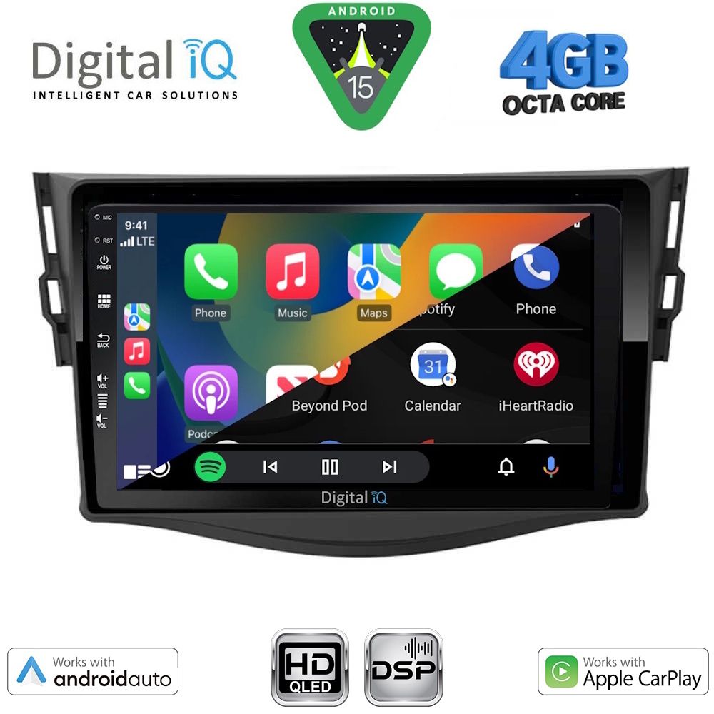 DIGITAL IQ BXF 16731_CPAA (9inc) MULTIMEDIA TABLET for TOYOTA RAV 4 mod. 2006-2012 - immagine 2