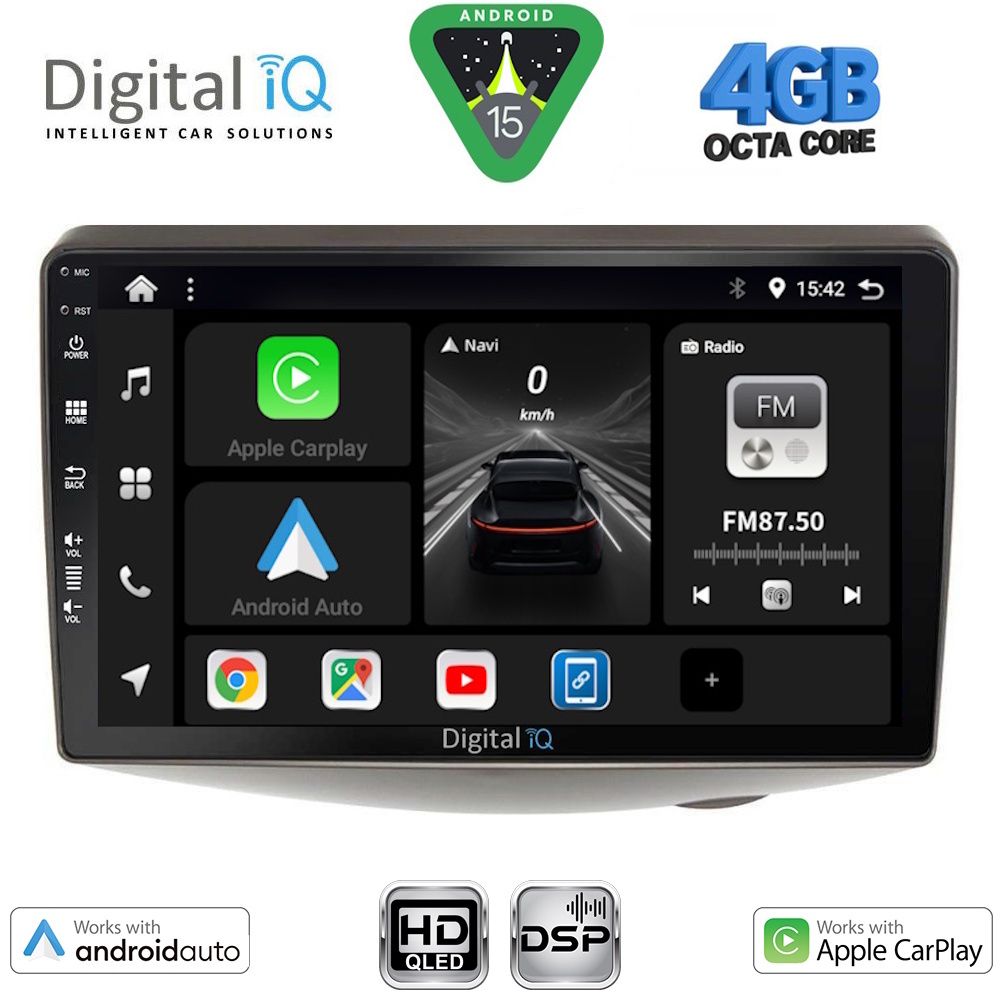 DIGITAL IQ BXF 16735_CPAA (9inc) MULTIMEDIA TABLET for TOYOTA YARIS mod. 1999-2006