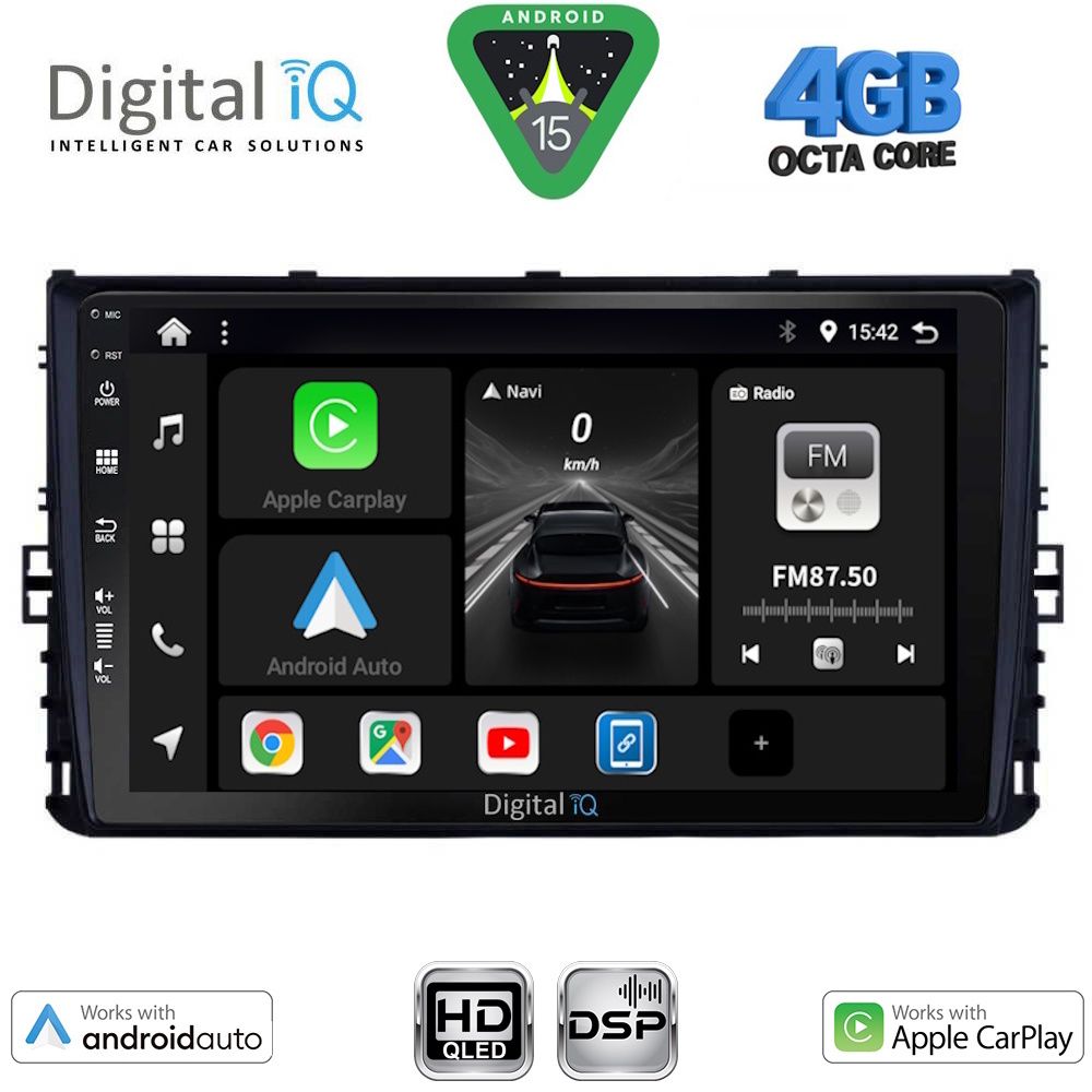 DIGITAL IQ BXF 16758_CPAA (9inc) MULTIMEDIA TABLET for VW POLO – TROC – TCROSS mod. 2017-2026
