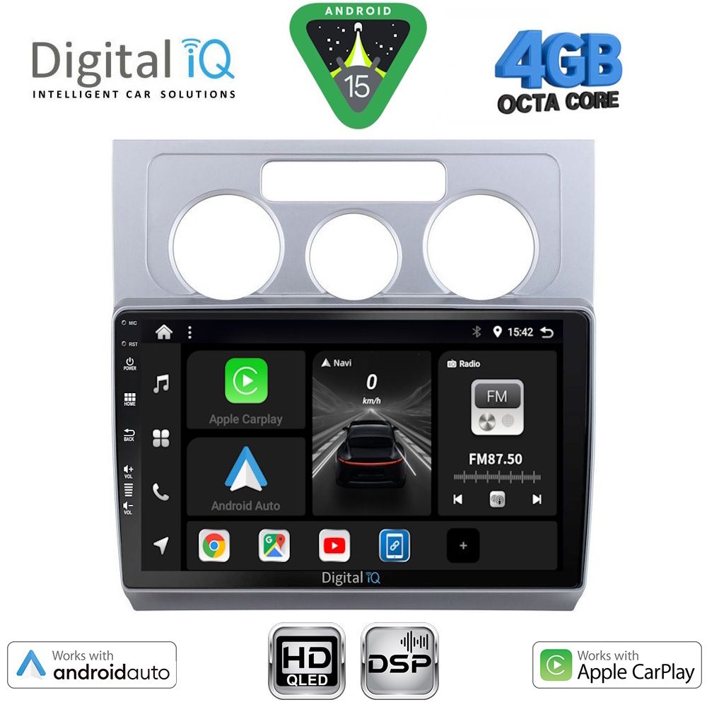 DIGITAL IQ BXF 16767_CPAA A/C (10inc) MULTIMEDIA TABLET for VW TOURAN mod. 2003-2010