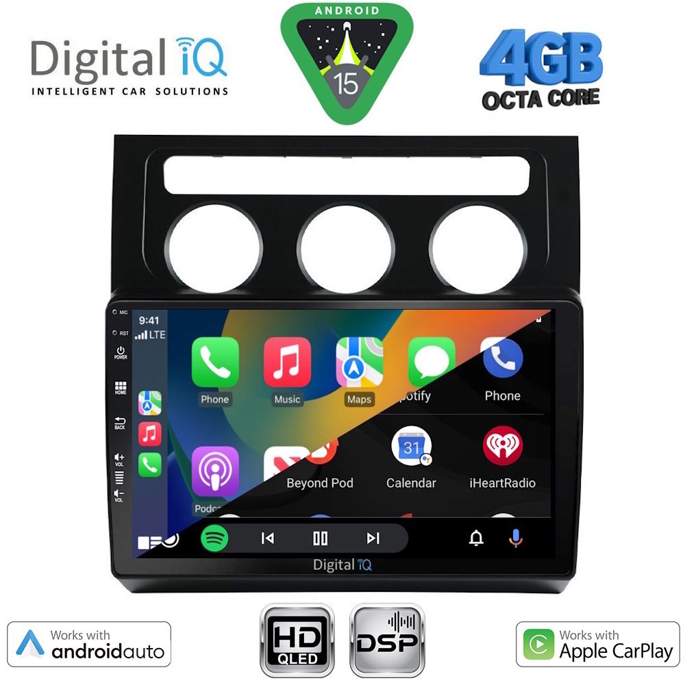 DIGITAL IQ BXF 16767_CPAA CLIMA (10inc) MULTIMEDIA TABLET for VW TOURAN mod. 2003-2010 - immagine 2