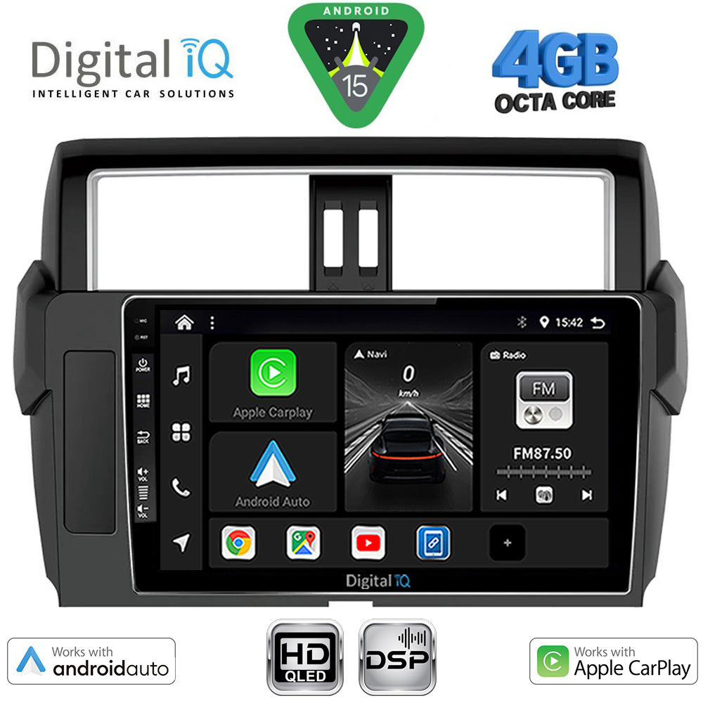 DIGITAL IQ BXF 16777_CPAA (10inc) MULTIMEDIA TABLET for TOYOTA PRADO mod. 2014-2017