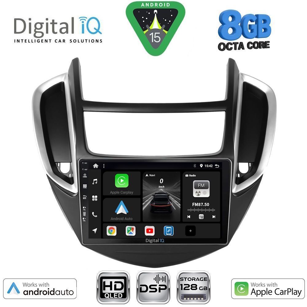 DIGITAL IQ BXF 7080_CPAA (9inc) MULTIMEDIA TABLET for CHEVROLET TRAX mod. 2014-2022