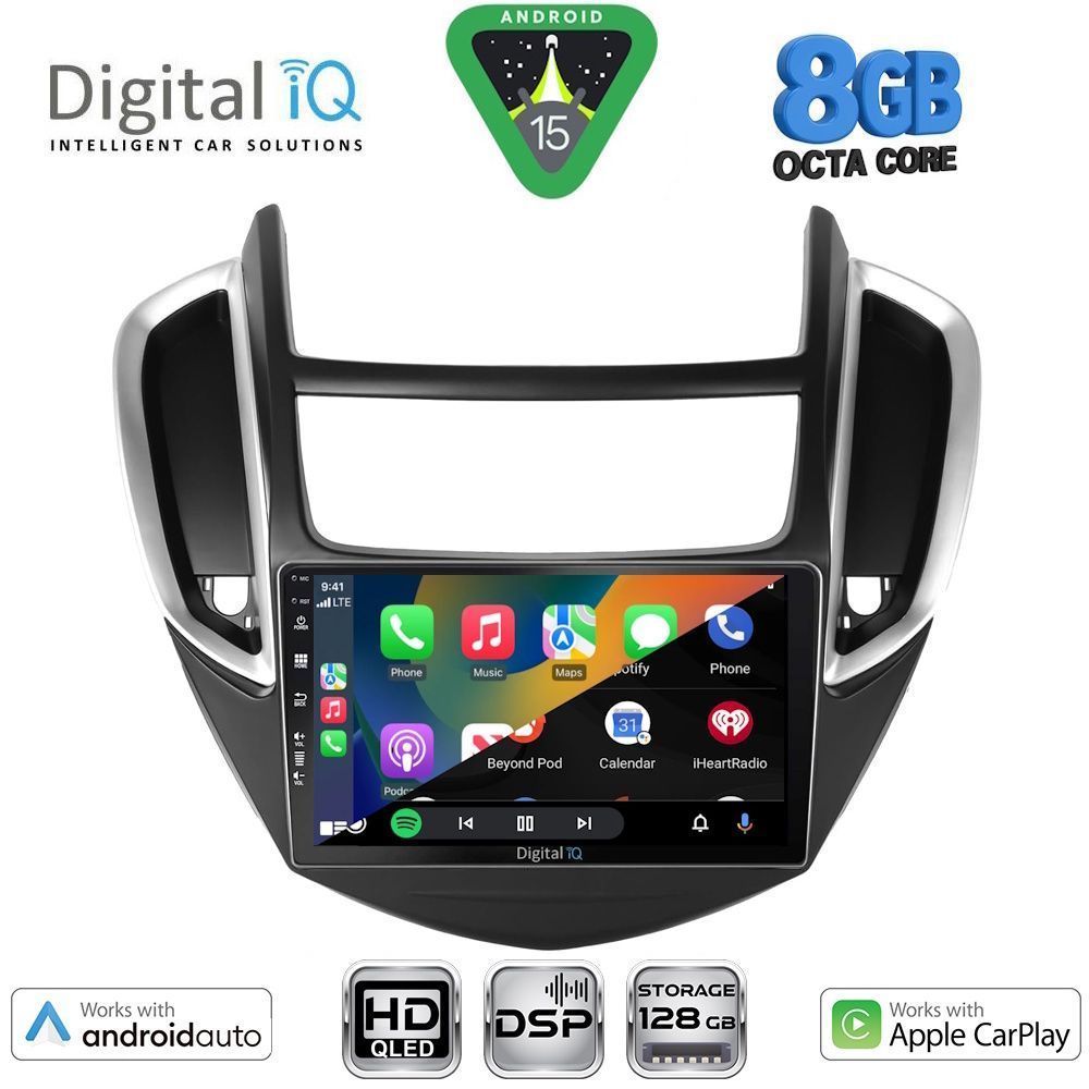 DIGITAL IQ BXF 7080_CPAA (9inc) MULTIMEDIA TABLET for CHEVROLET TRAX mod. 2014-2022 - immagine 2
