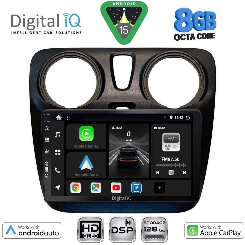DIGITAL IQ BXF 7112_CPAA (9inc) MULTIMEDIA TABLET for DACIA DOKKER mod. 2012-2022