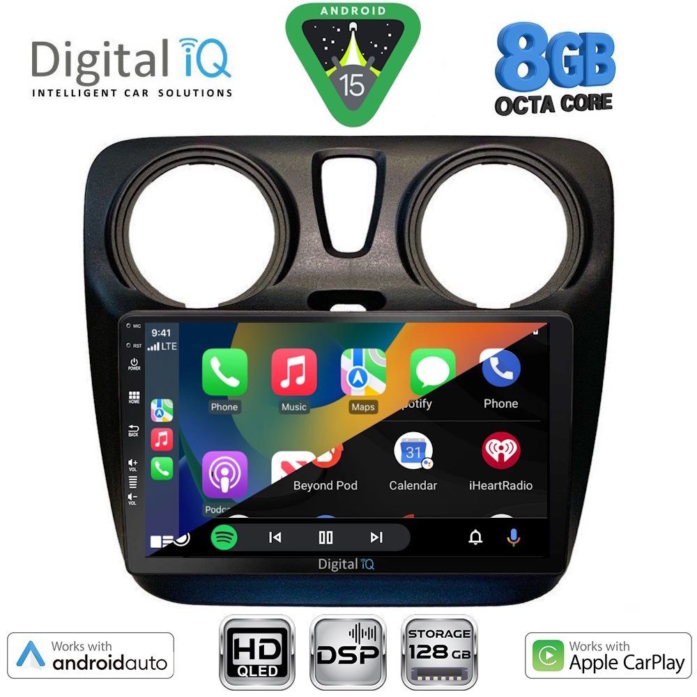 DIGITAL IQ BXF 7112_CPAA (9inc) MULTIMEDIA TABLET for DACIA DOKKER mod. 2012-2022 - immagine 2
