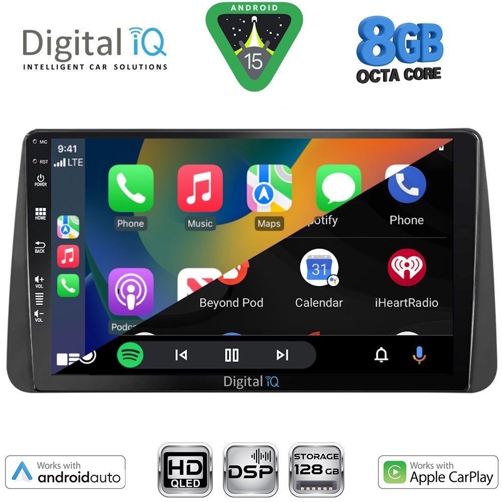 DIGITAL IQ BXF 7149_CPAA DASH (9inc) MULTIMEDIA TABLET for FIAT TIPO mod. 2018-2023 - immagine 2