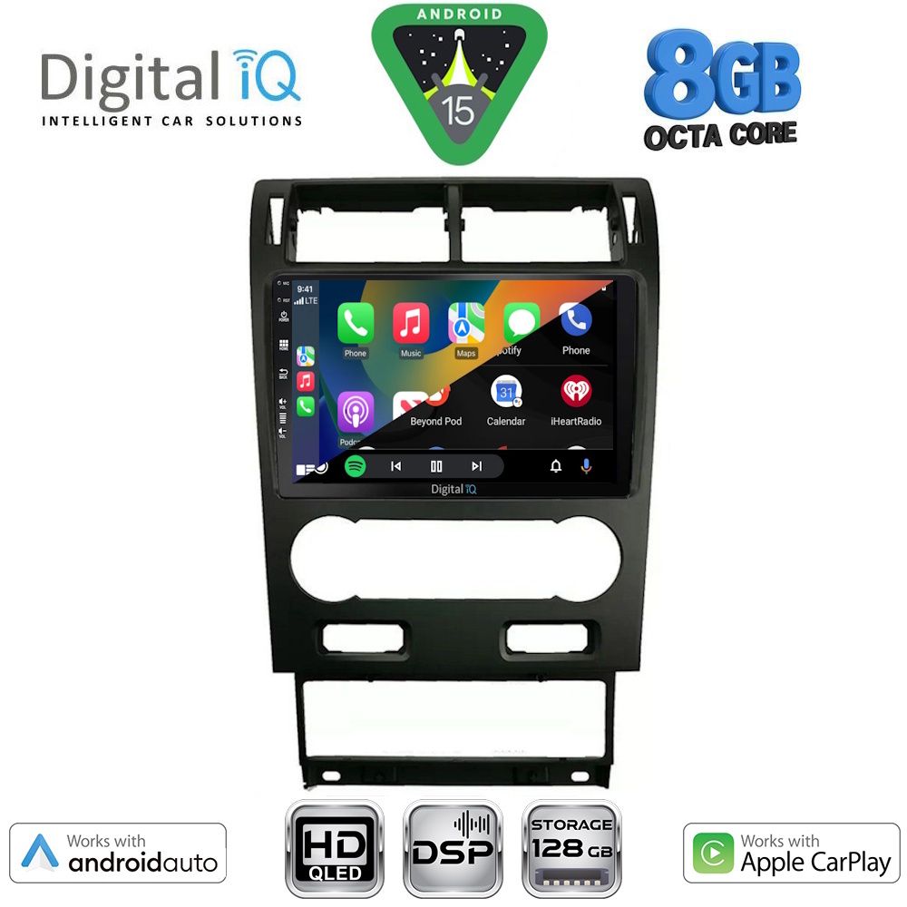 DIGITAL IQ BXF 7161A_CPAA (9inc) MULTIMEDIA TABLET for FORD MONDEO mod. 2003-2006 - immagine 2