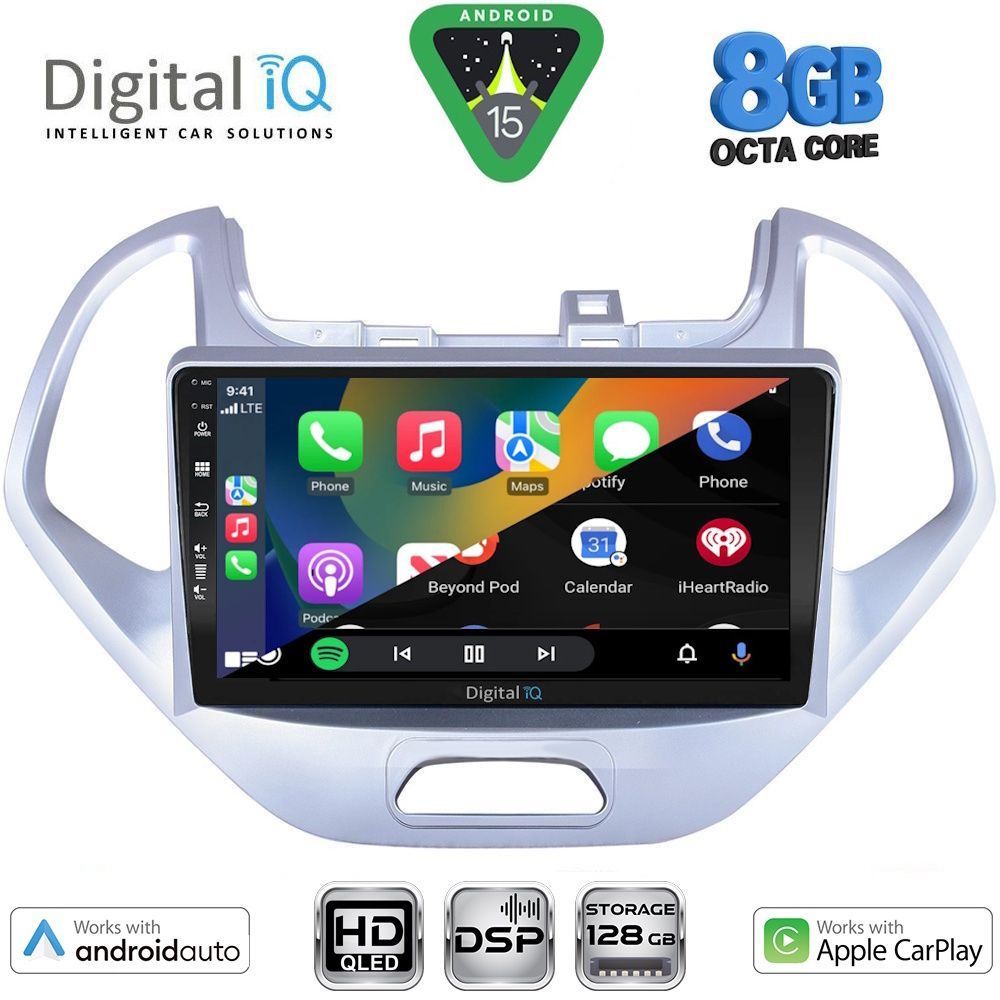 DIGITAL IQ BXF 7167LO_CPAA (9inc) MULTIMEDIA TABLET for FORD KA mod. 2017-2023 - immagine 2
