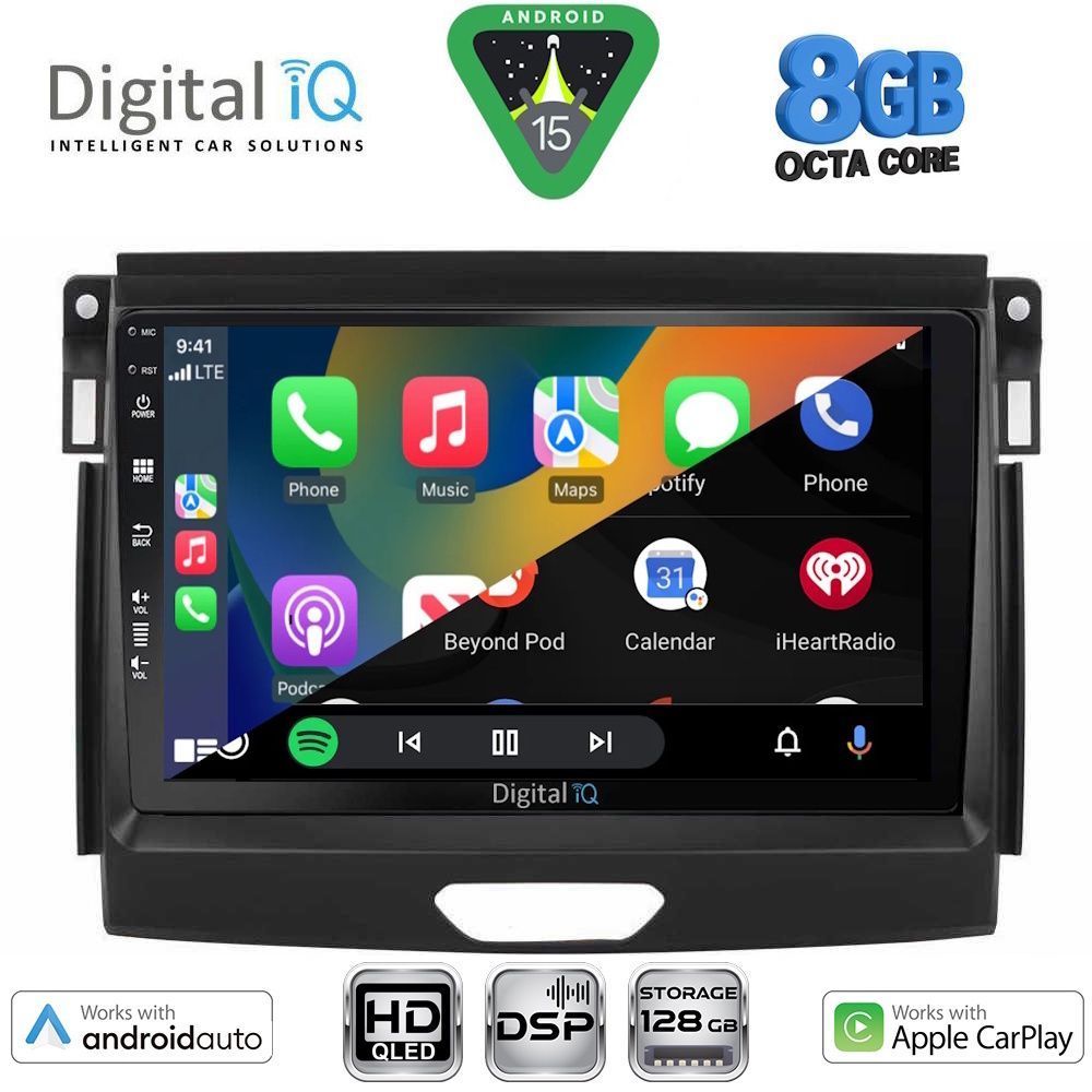DIGITAL IQ BXF 7172_CPAA (9inc) MULTIMEDIA TABLET for FORD RANGER mod. 2015-2018 - immagine 2